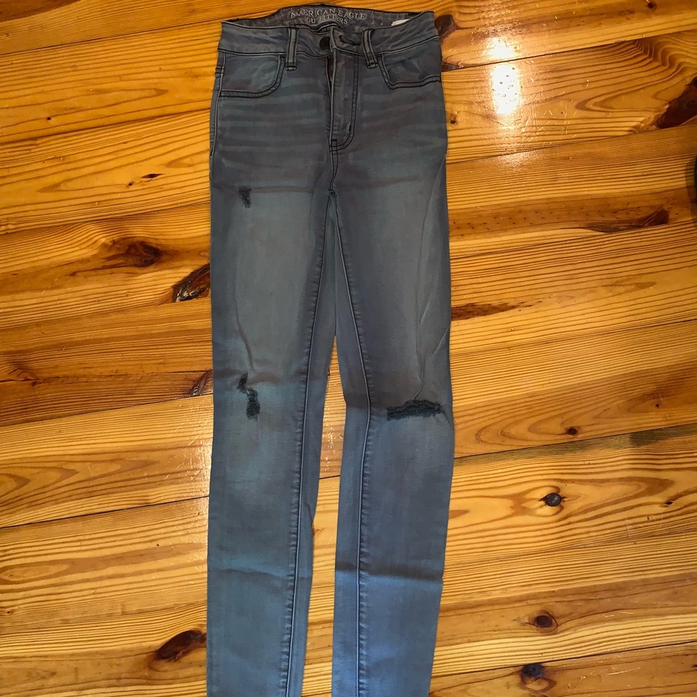 Super stretch high waisted jeans